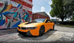 BMW i8 Matte Orange by MetroWrapz '2016